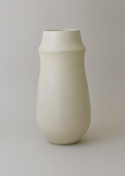 Large Ridge Series Vase in Ivory - Victoria Morris